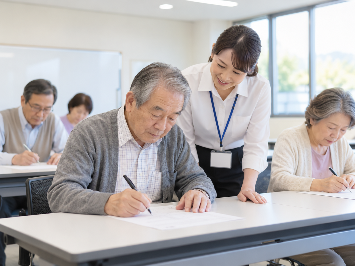 認知機能検査の事前模擬サービスのイメージ