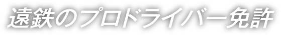 遠鉄のプロドライバー免許