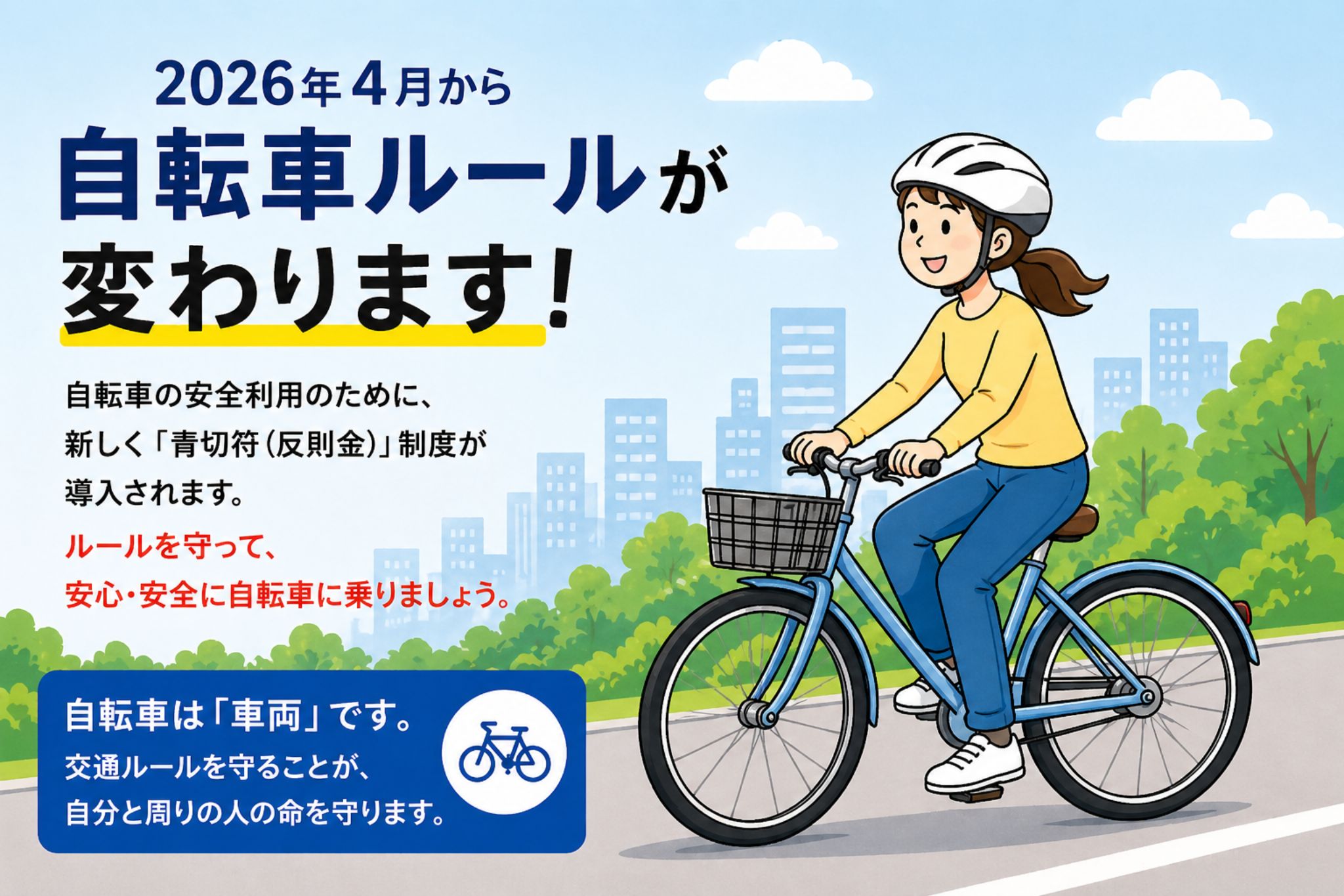 自転車ルール変更のイメージ